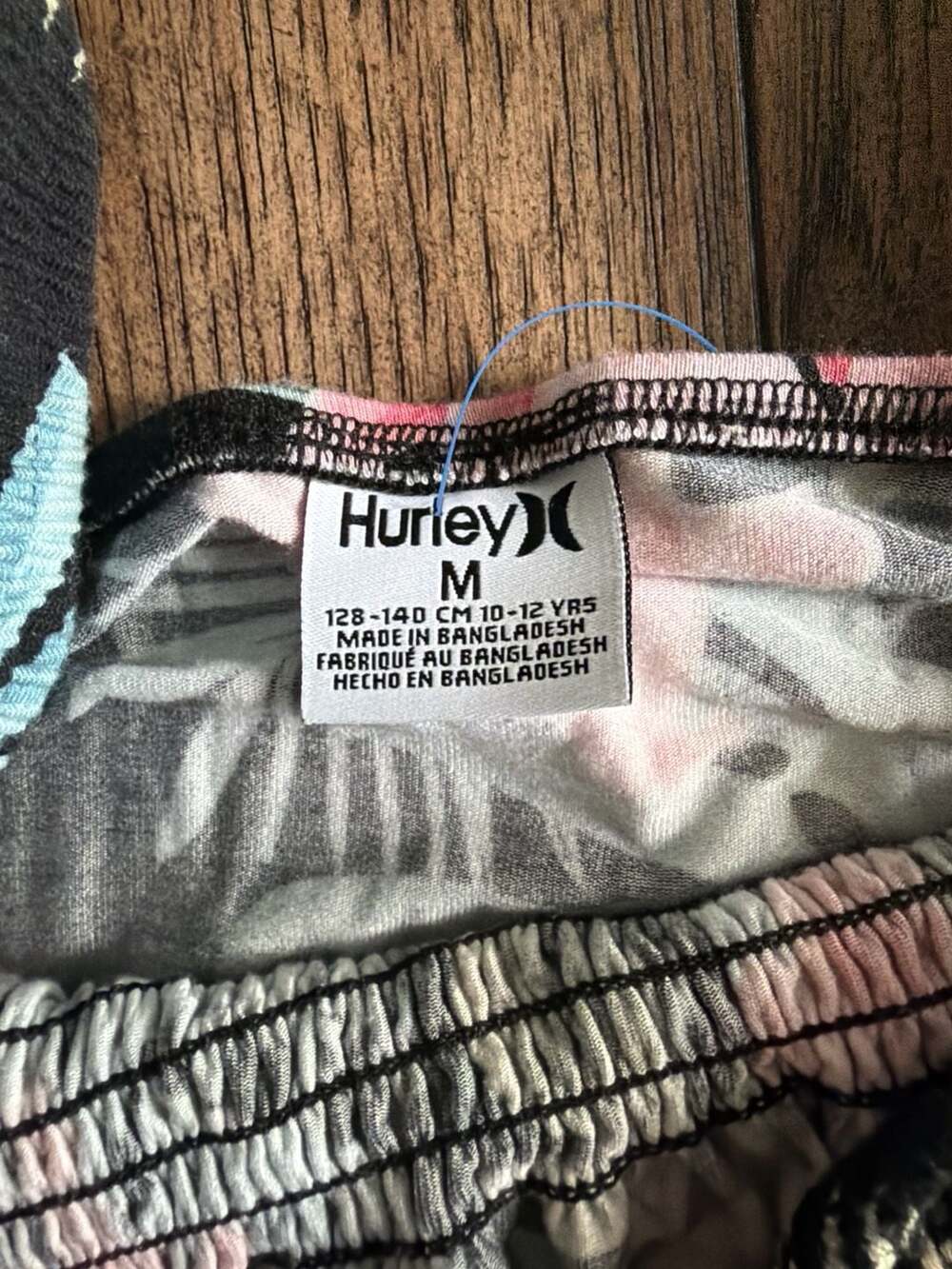 Hurley Girls Smocked Tropical Floral Romper, Size M (10-12) - Picture 3 of 3